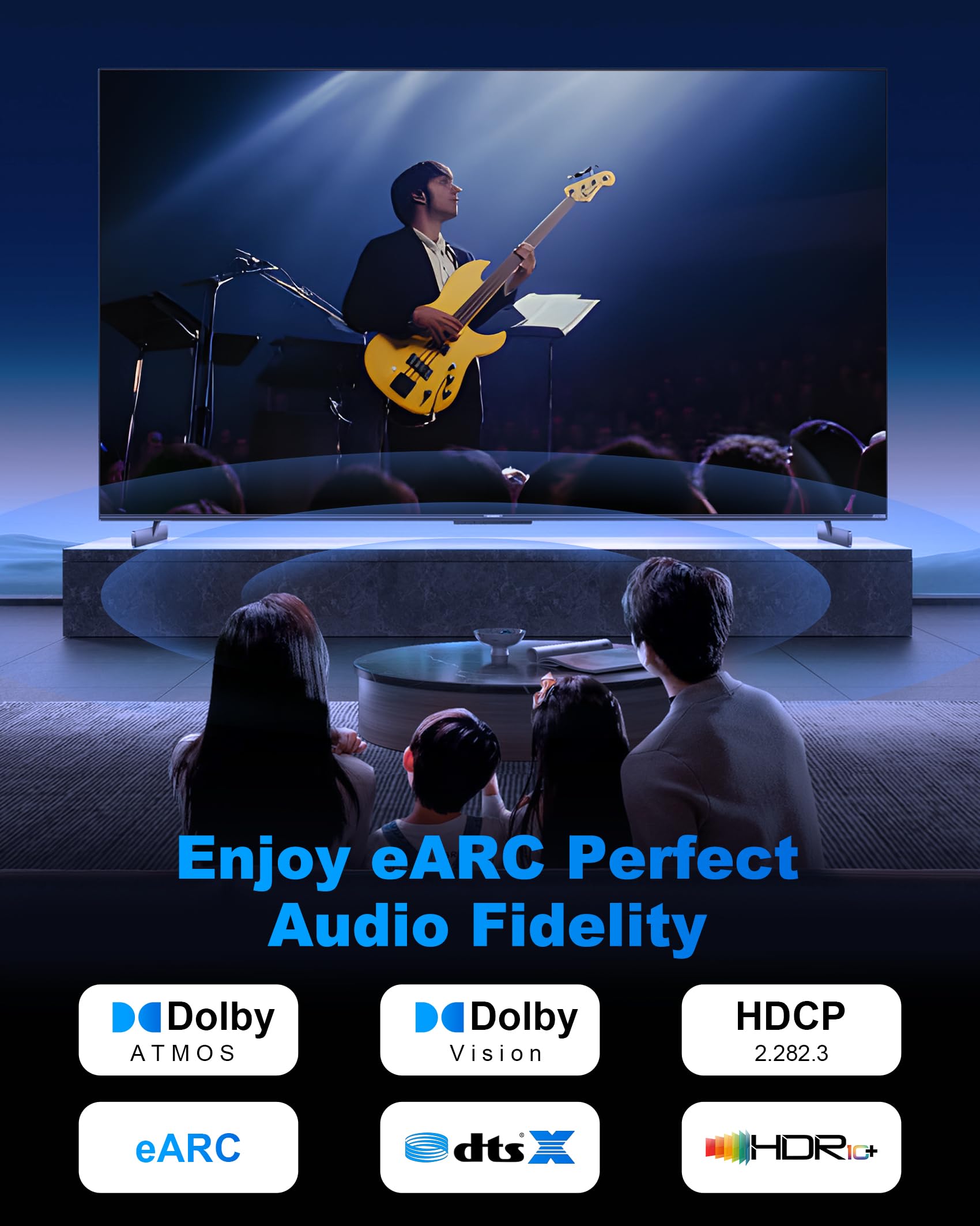 Cable HDMI 8K, cable de audio y vídeo digital de alta velocidad, cable trenzado de nailon de PVC negro de 6.6 pies, conectores chapados en oro, compatible con TV, consola de juegos, computadora
