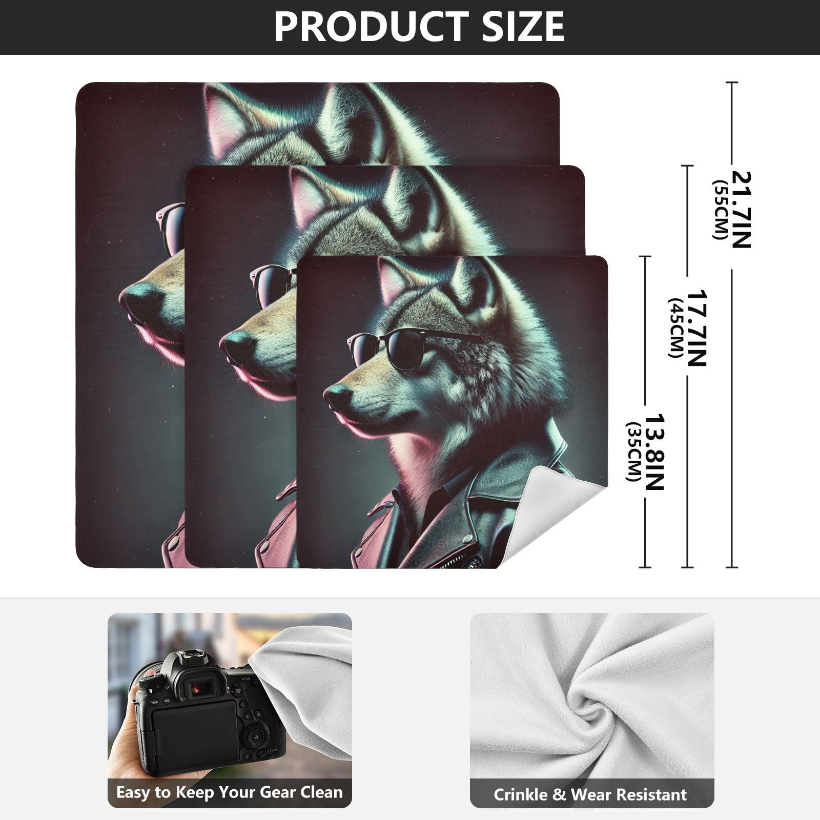 Joko Ivery Wolf Dark Camera Lens Wrap 21.7