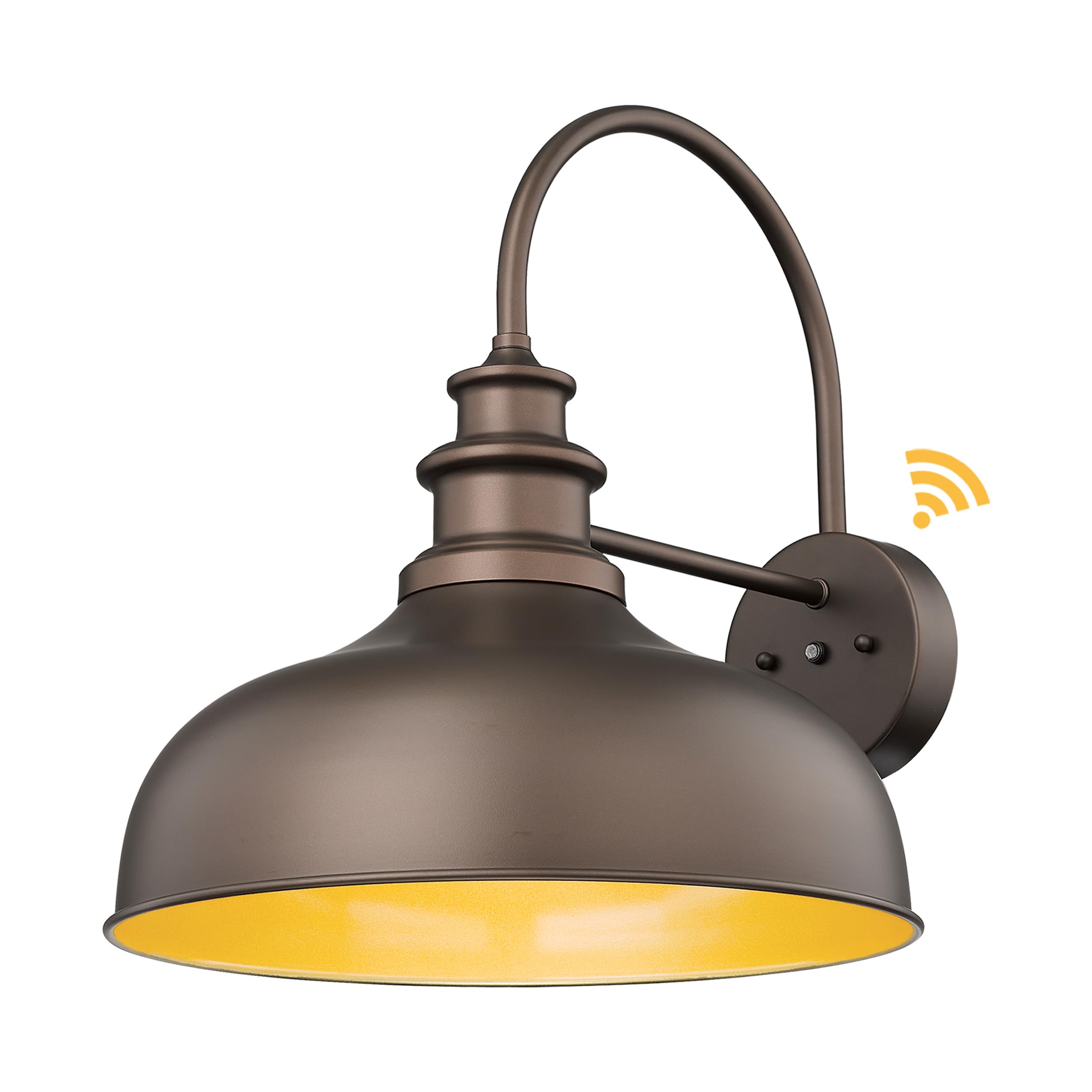 Bestshared 16 Inch Dome Large Dusk to Dawn Barn Light Anti-Rust Farmhouse Outdoor Wall Sconce Industrial Outdoor Wall Lights Exterior Lighting Fixture