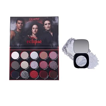 مجموعة مكياج ColourPop Twilight - مجموعة ظلال العيون Eclipse 0.63 أونصة، هايلايتر Super Shock Change Me 0.28 أونصة، مجموعة عيون ووجه عالية الصبغة لإطلالات مشرقة تدوم طويلاً