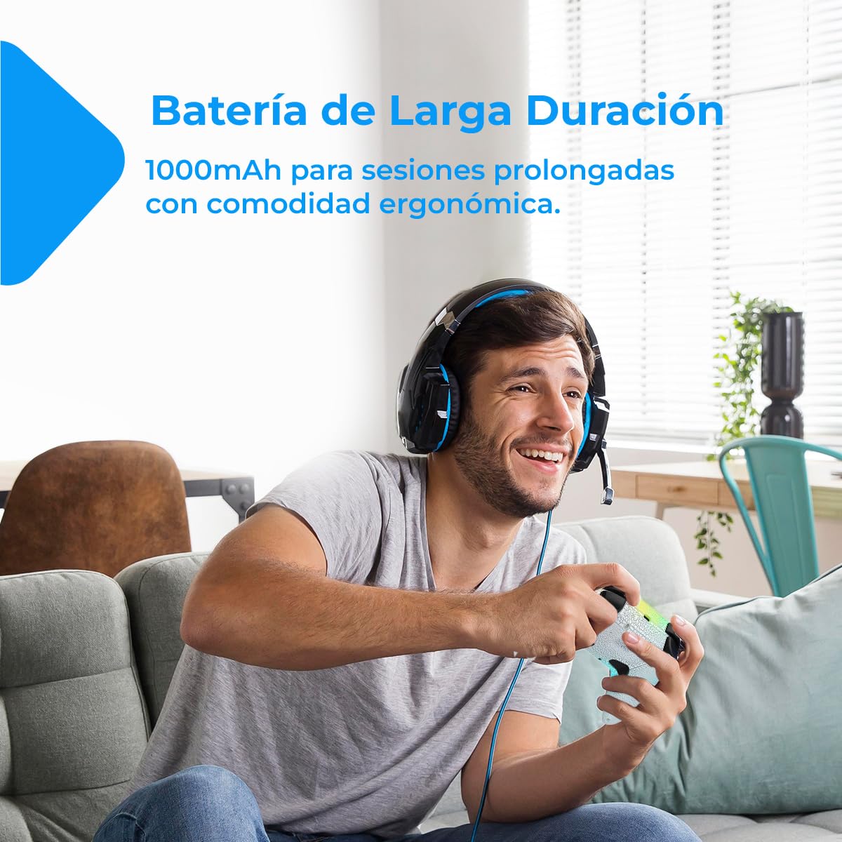 NK Mando Switch Inalámbrico - LED RGB Ajustable, Switch/PC/Android/iOS, Función Turbo, Ajustes Macro, Bluetooth, 6 ejes, 4 Modos de Vibración - Color Blanco (Incluye Soporte Smartphone)