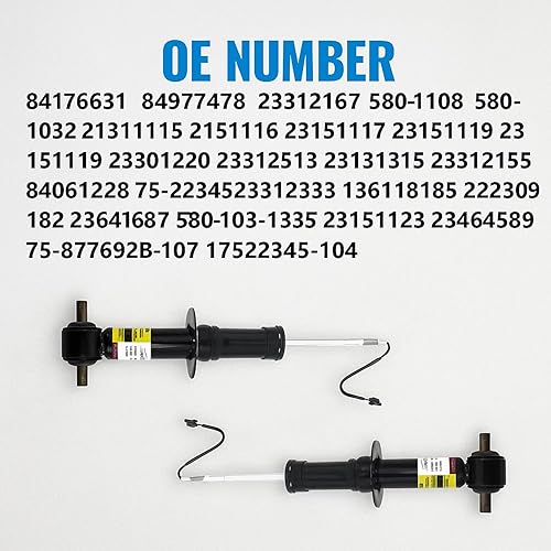 Miniatura 3 de 84176631 84977478 2 piezas APZL amortiguador delantero con magnético compatible con Cadillac Escalade Tahoe Suburban Silverado GMC Sierra 1500 Yukon