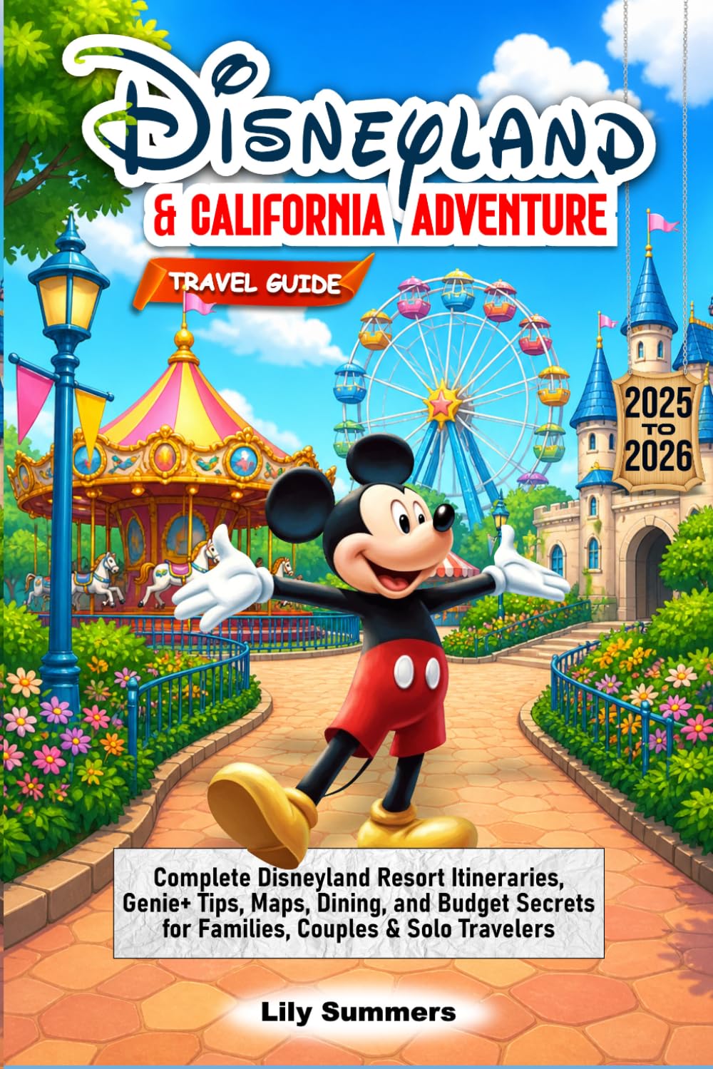 Disneyland & California Adventure 2025-2026 Travel Guide: Complete Disneyland Resort Itineraries, Genie+ Tips, Maps, Dining, and Budget Secrets for Families, Couples & Solo Travelers