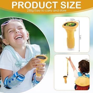 Microscope for Kids, 2.0” IPS Screen 200-1000X Pocket Handheld Microscope Camera, 2MP Lens Pixels Mini Microscop e, Digital Microscop e USB Connection to PC