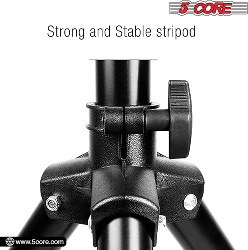 Miniatura 5 de 5 Core Soporte de altavoz PA universal para altavoces grandes, negro de 4 pies, trípode de 4 pies, altura ajustable de 68 a 50.4 in en el escenario,