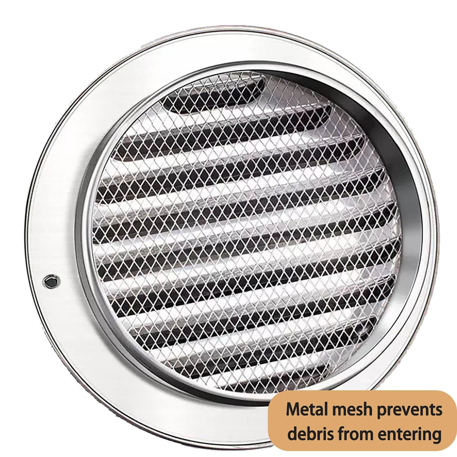 Generico 60 110 160 200mm Cappa di Sfiato in Acciaio Inox Rotonda