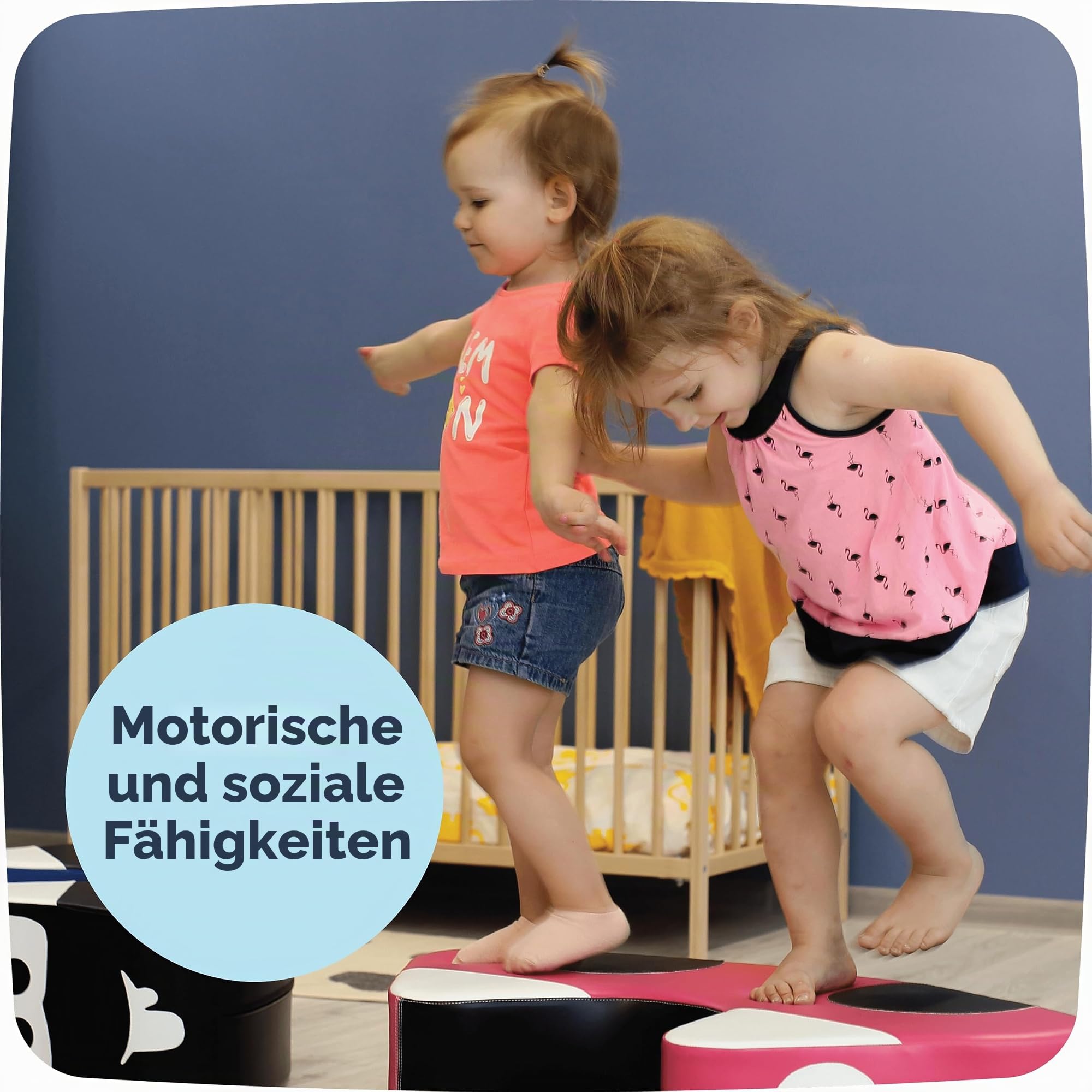 IGLU SOFT PLAY Softbausteine Schaukelpferd Banane Forme Schaukeltier Schaukelspielzeug Kinder Baby Spielzeug (Gelb)