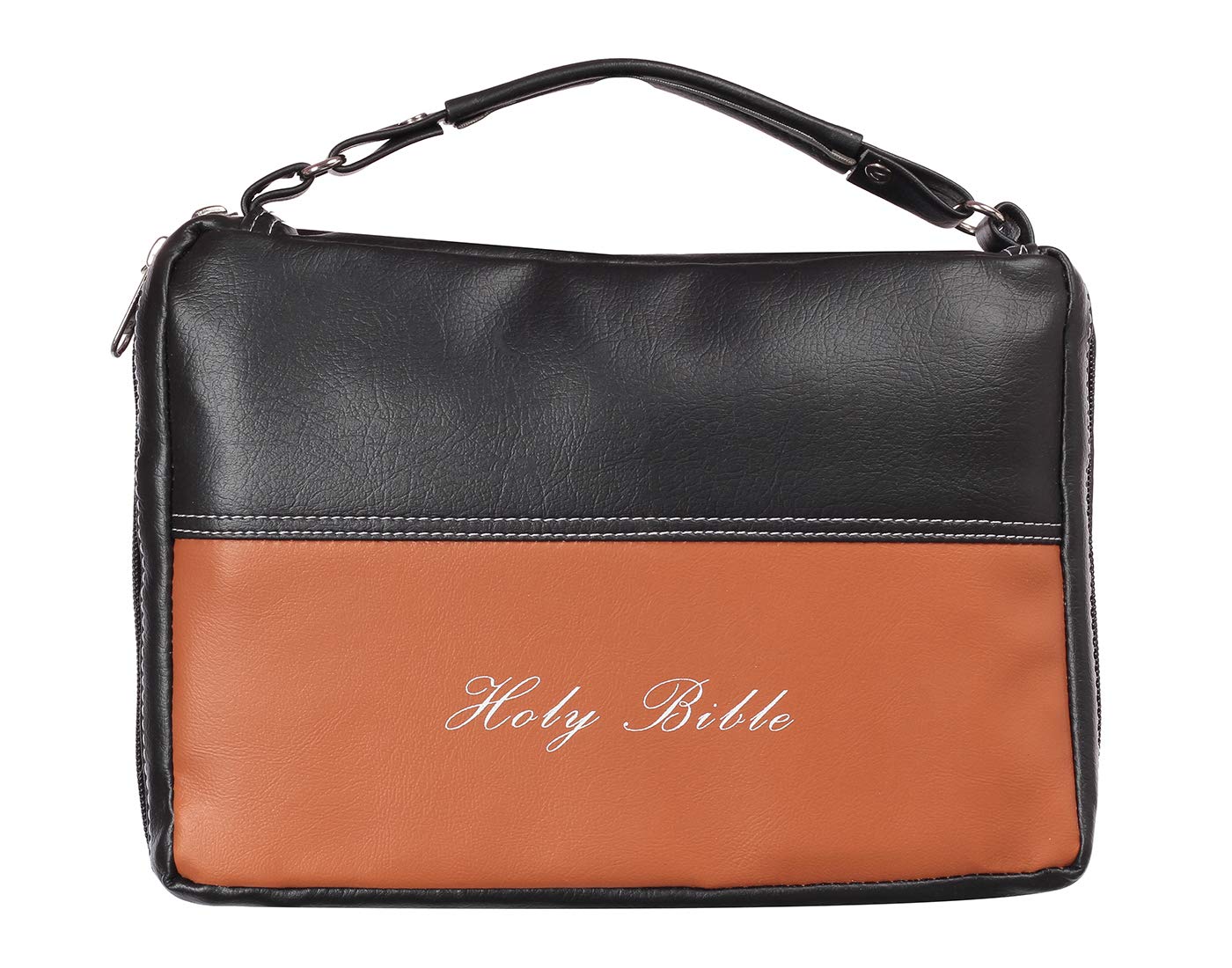 Nipun Enterprises Unisex Synthetic Leather Holy Bible Book Bag/Cover/Case 24x18x4.5 (Black)-picture-14