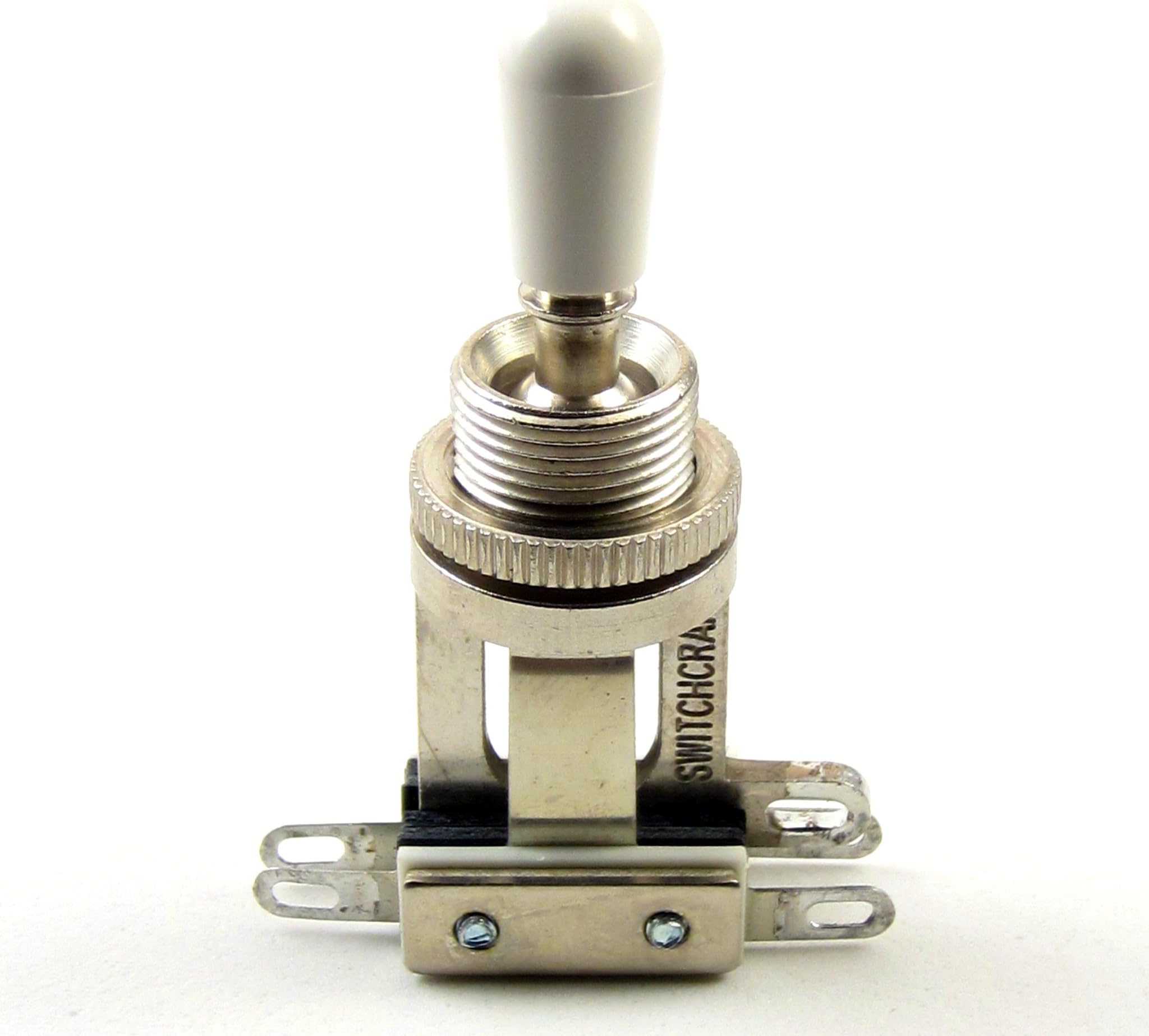 Switchcraft 3-Way Short Toggle Switch w/ Genuine Switchcraft White Tip