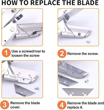 Mitre Shears - Multi Angle Trim Cutter for Wood PVC, 45 to 135 Degrees Gasket Shear Miter Shears Wood Cutting Tools with Replaceable Blade, 10 Spare Blades Included