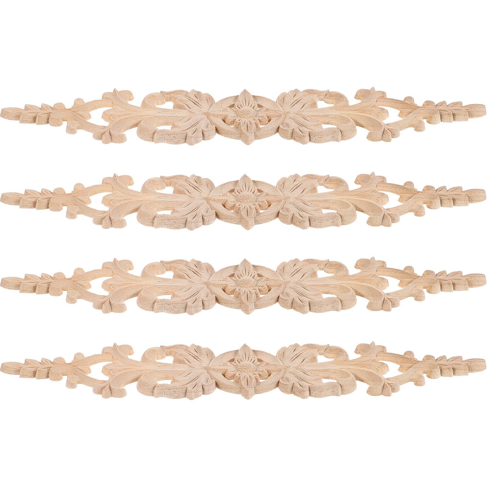 Apliques madera tallada decorativos Operitacx para embellecer camas armarios vitrinas y puertas vintage