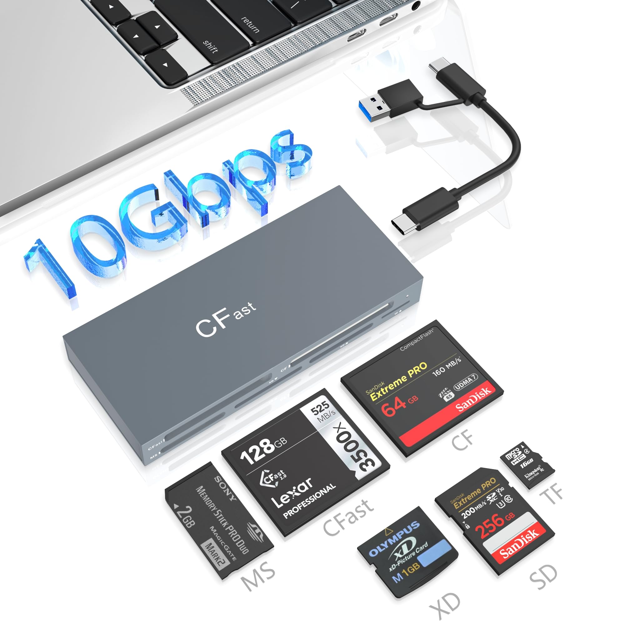 Amazon.co.jp: CFastカードリーダーメモリースティックプロ