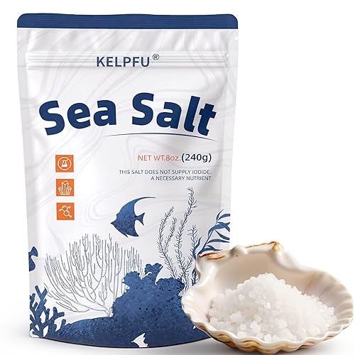 Sal marina, sal marina gruesa para recambio de molinillo, 12 oz 12.70 oz