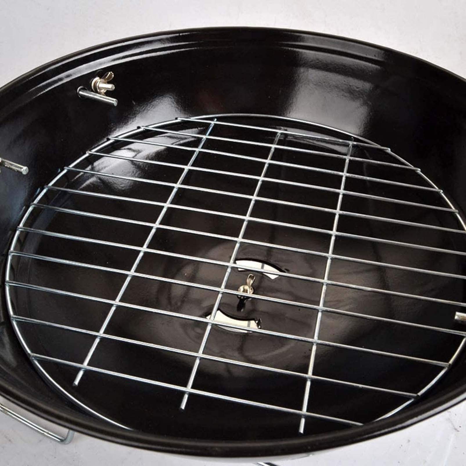 MytaYtTragbarer Outdoor-Klapp-Carbon-Grill, Runder Holzkohlegrill Aus Edelstahl Home Carbon-Grillofen Brazier Single Oven