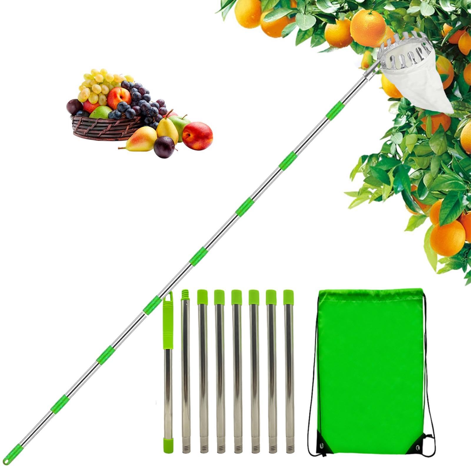 Outils de matériel de jardin en métal robuste pour cueillette de verger