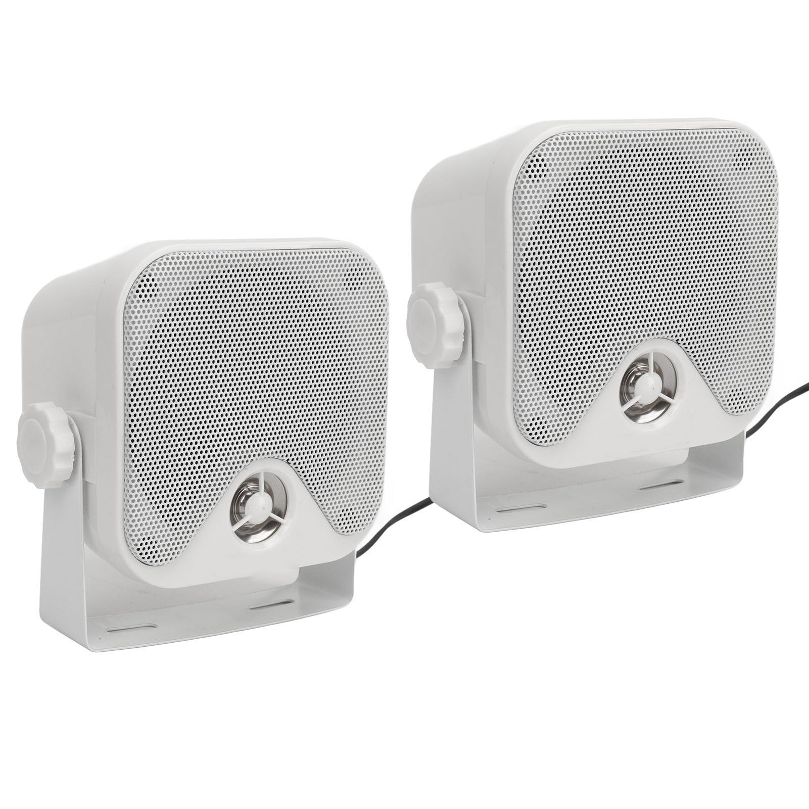 Akozon Altavoces Marinos de Caja de 4 Pulgadas, Sistema de Sonido Resistente Al Agua de 100W para Tractor ATV UTV