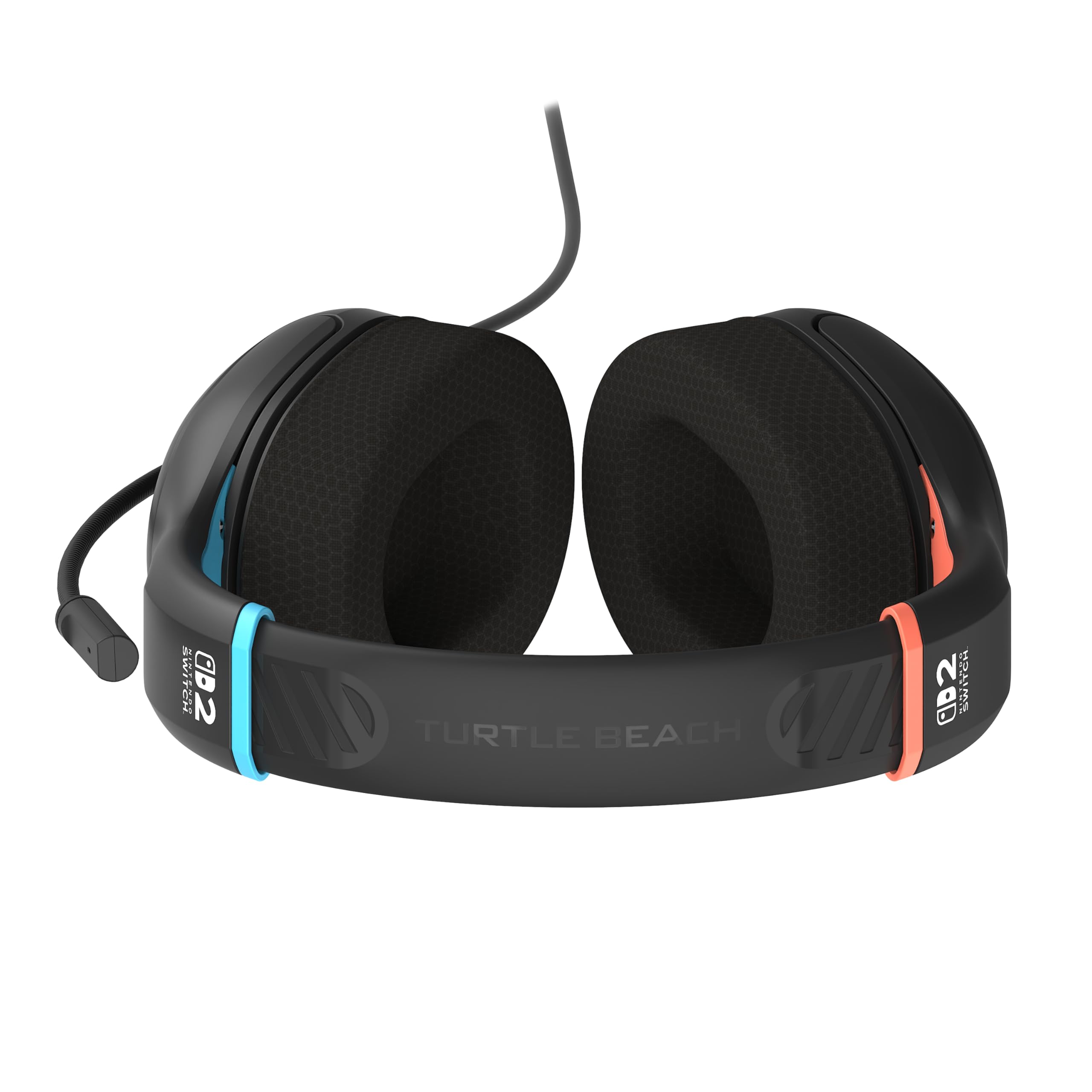 Turtle Beach Airlite Fit Nero carbone Cuffie da gioco con cavo - Con licenza ufficiale per Nintendo Switch 2, Nintendo Switch, Resistenti, Leggere