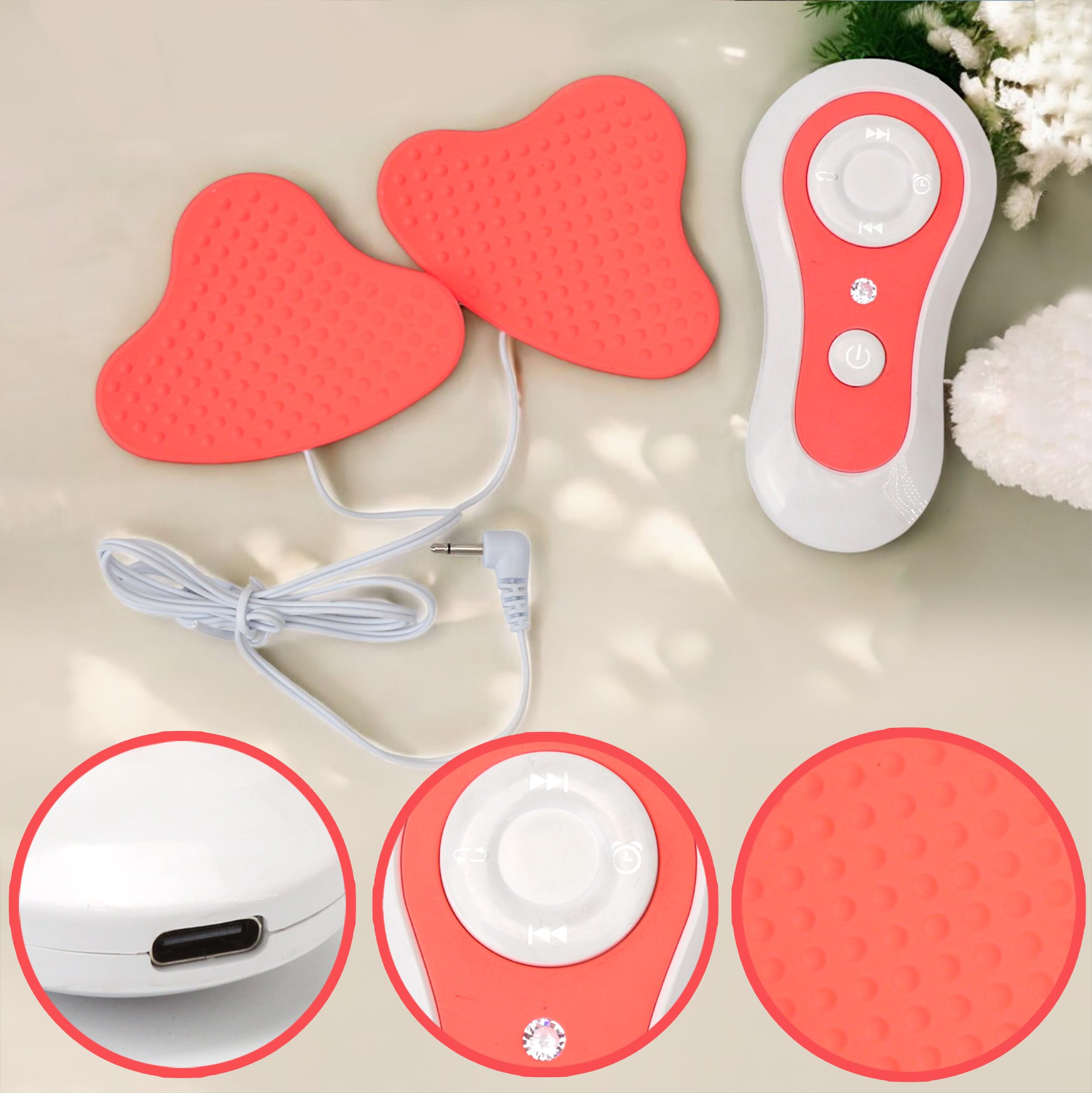 electric vibrating breast enhancer enlargement massager Electric Bust Massager, Bust Lift Enhancer Massager Bra, 4 Mode Vibration  Intelligent Breast Enlargement Stimulator, Anti Sagging