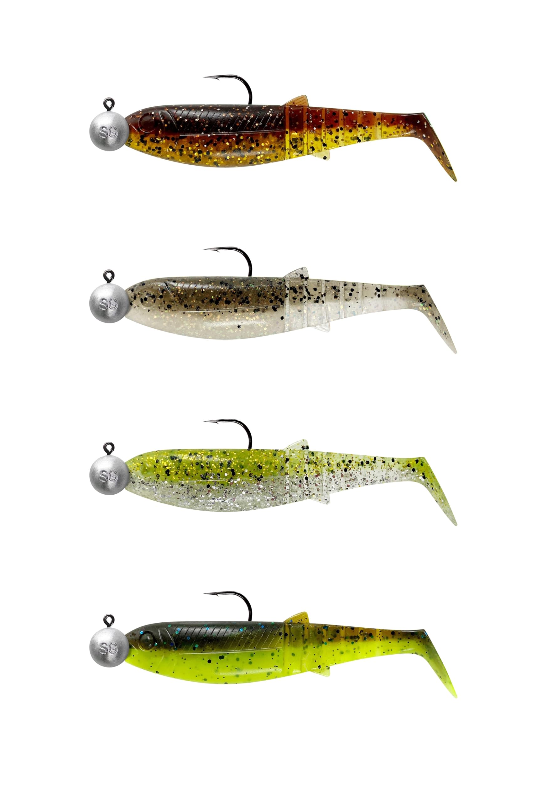 Savage Gear Cannibal Shad Mix 6,8/8/10/12,5 cm gumowa ryba zestaw Clear Water