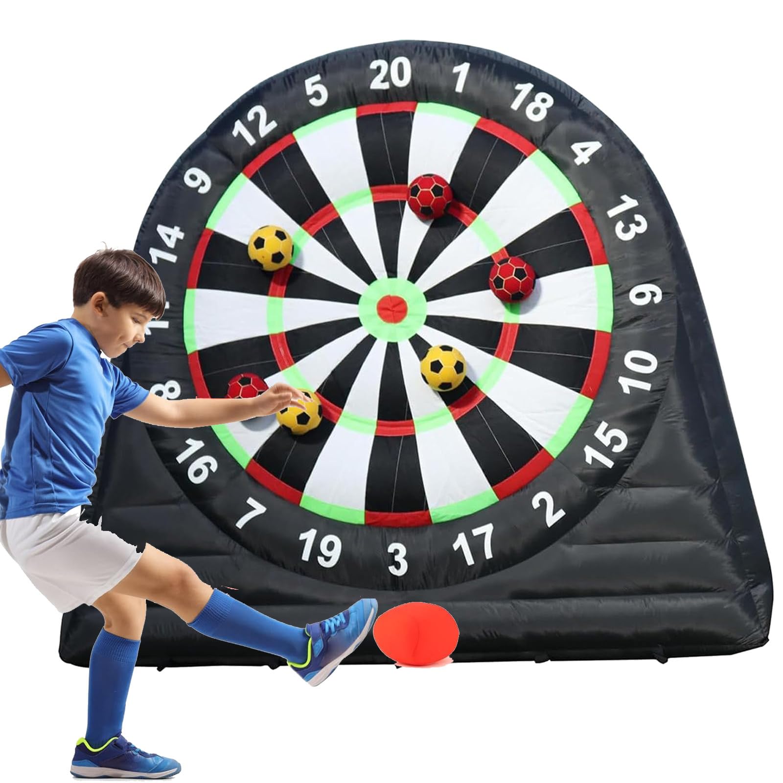 Opblaasbaar dartspel Een levensgroot compleet dartbord