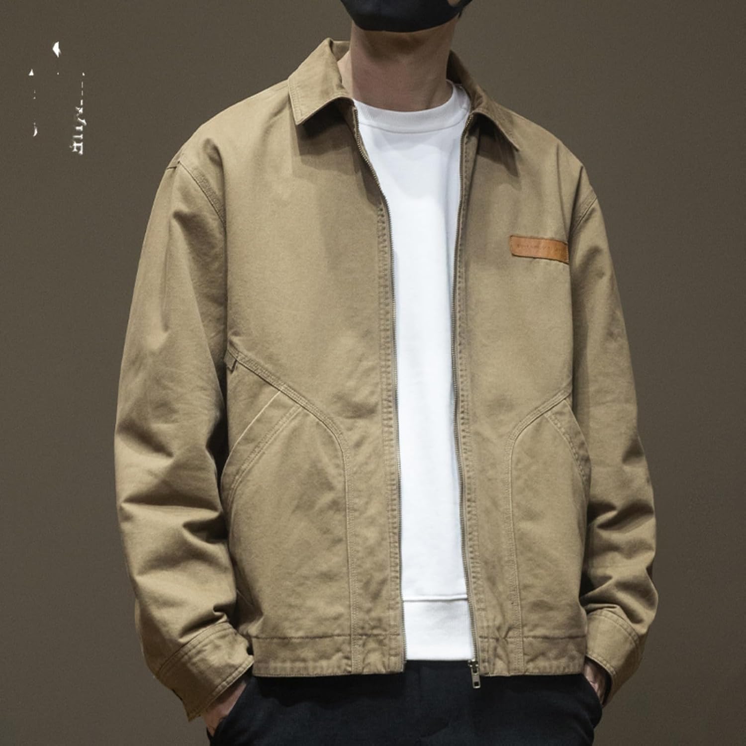 American Retro Casual Jacket for Men, Autumn and Winter Loose Large Size Jacket