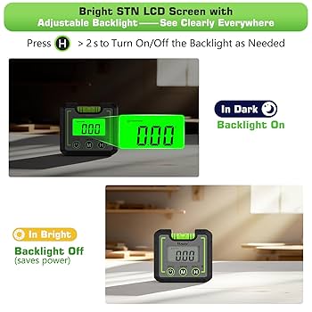 ZERO-GEVOLUTIONGVX彩710ArtemisMXSlowtaper Huepar Digital Level Angle Gauge Mini Angle Finder Level Box