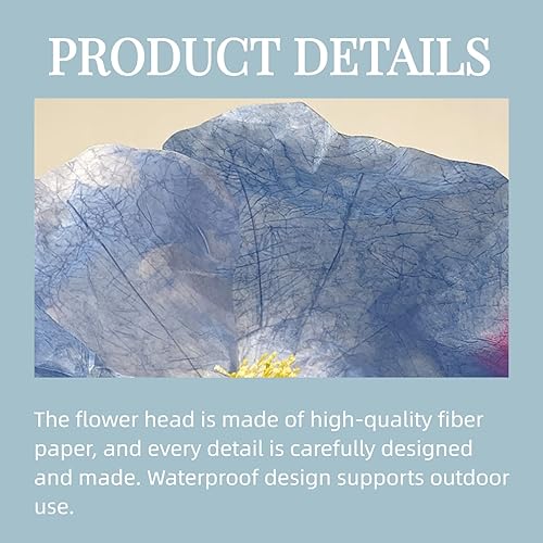 Miniatura 5 de Flores gigantes para decoración, flor artificial grande de 5.9 pies para boda, recepción, arreglo, fiesta de cumpleaños, despedida de soltera, baby