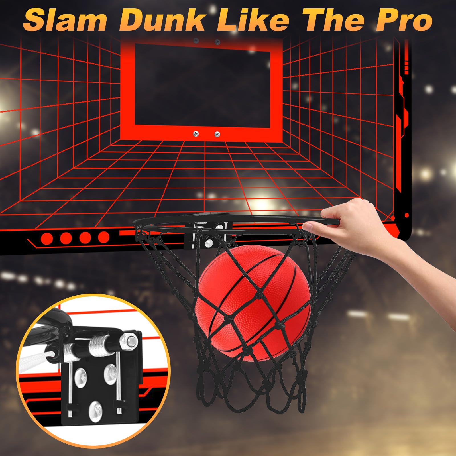 Großes Basketballkorb Indoor Set