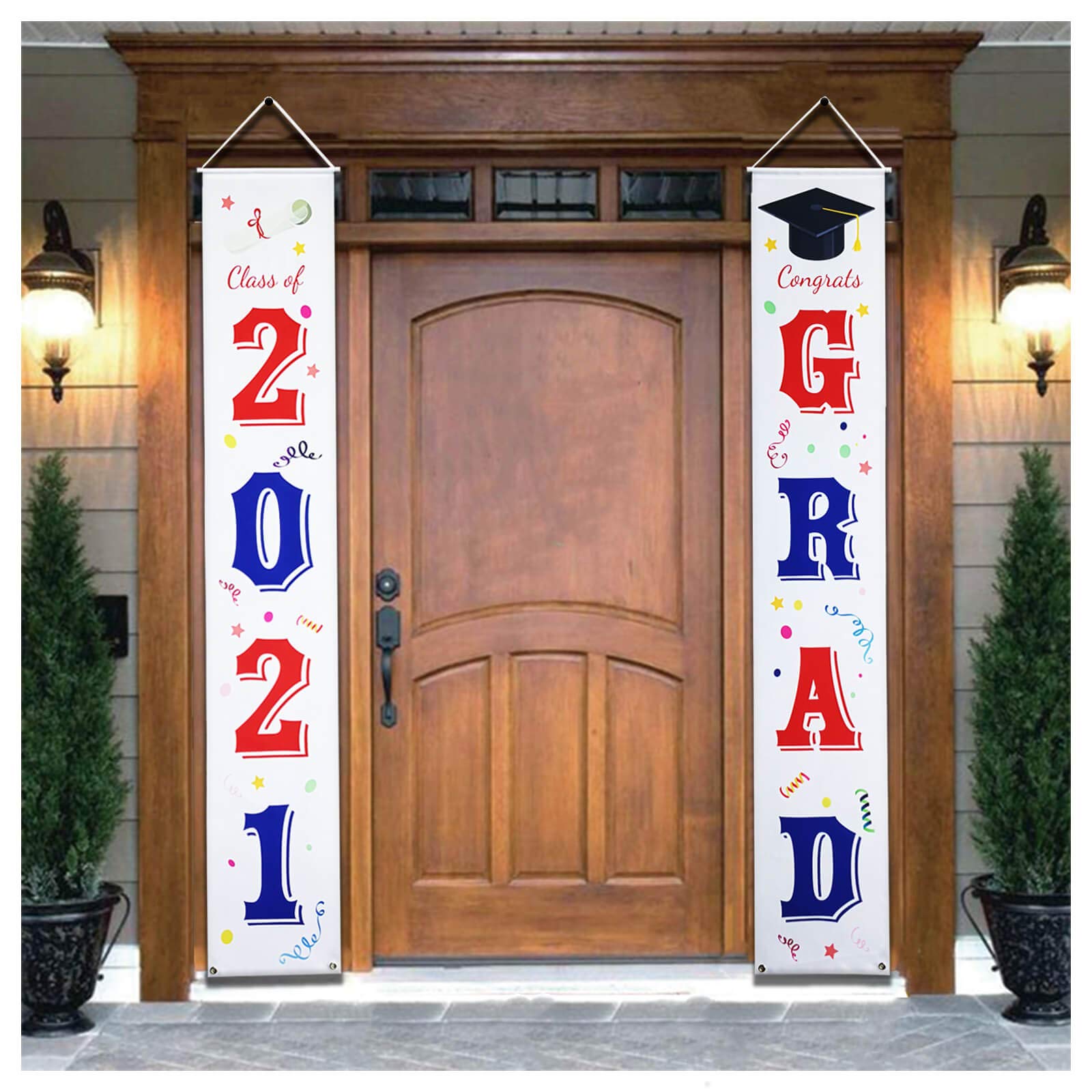 Buy 2021 Graduation Decorations Door Banners Class of 2021 & Congrats