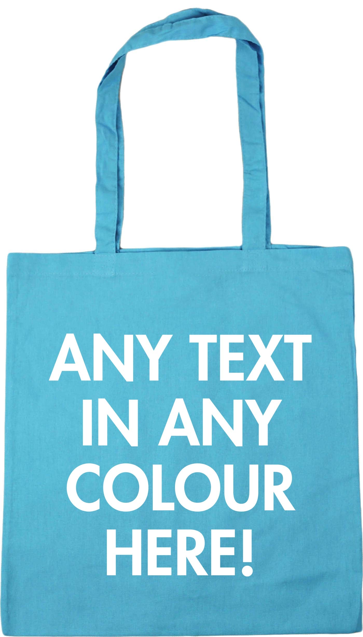 Hippowarehouse Personalised Tote Shopping Gym Beach Bag 42cm x38cm, 10 litres