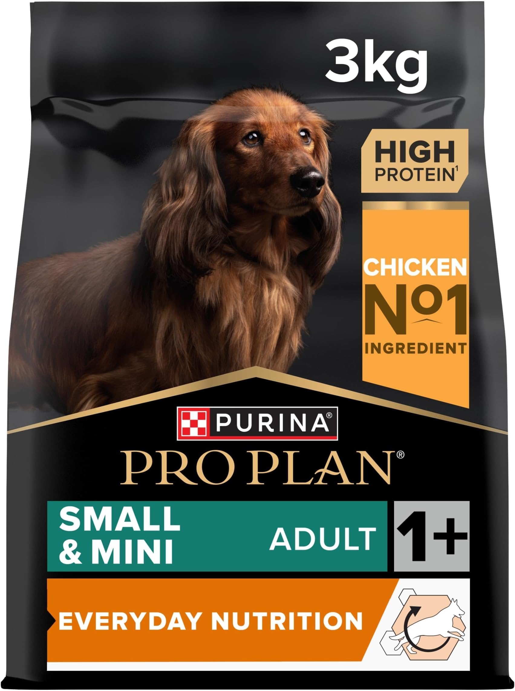 Small & Mini Adult 1+ Everyday Nutrition Chicken Dry Dog Food 3kg