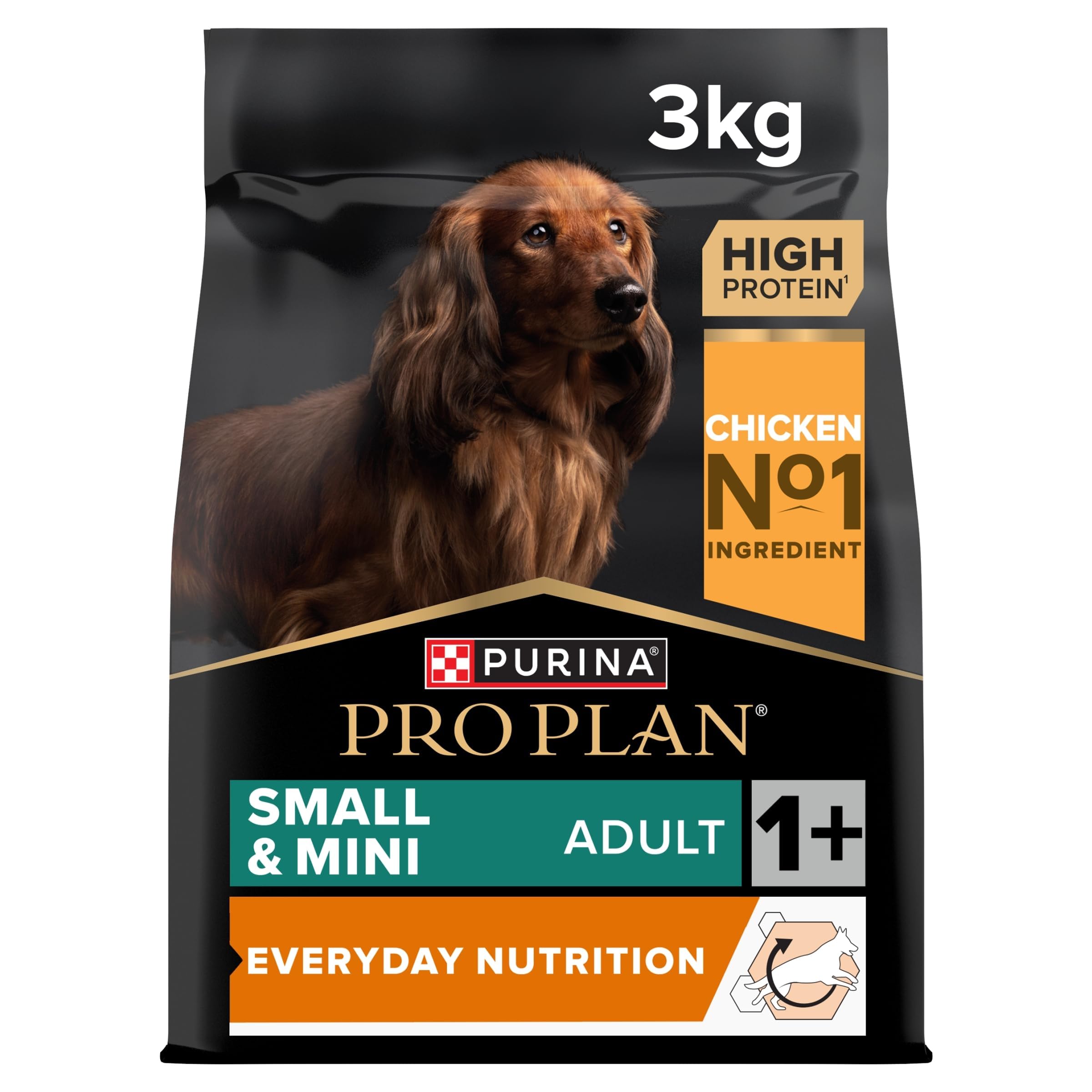 PRO PLAN® Small & Mini Adult Everyday Nutrition Dry Dog Food with Chicken 3kg (Packing May Vary)