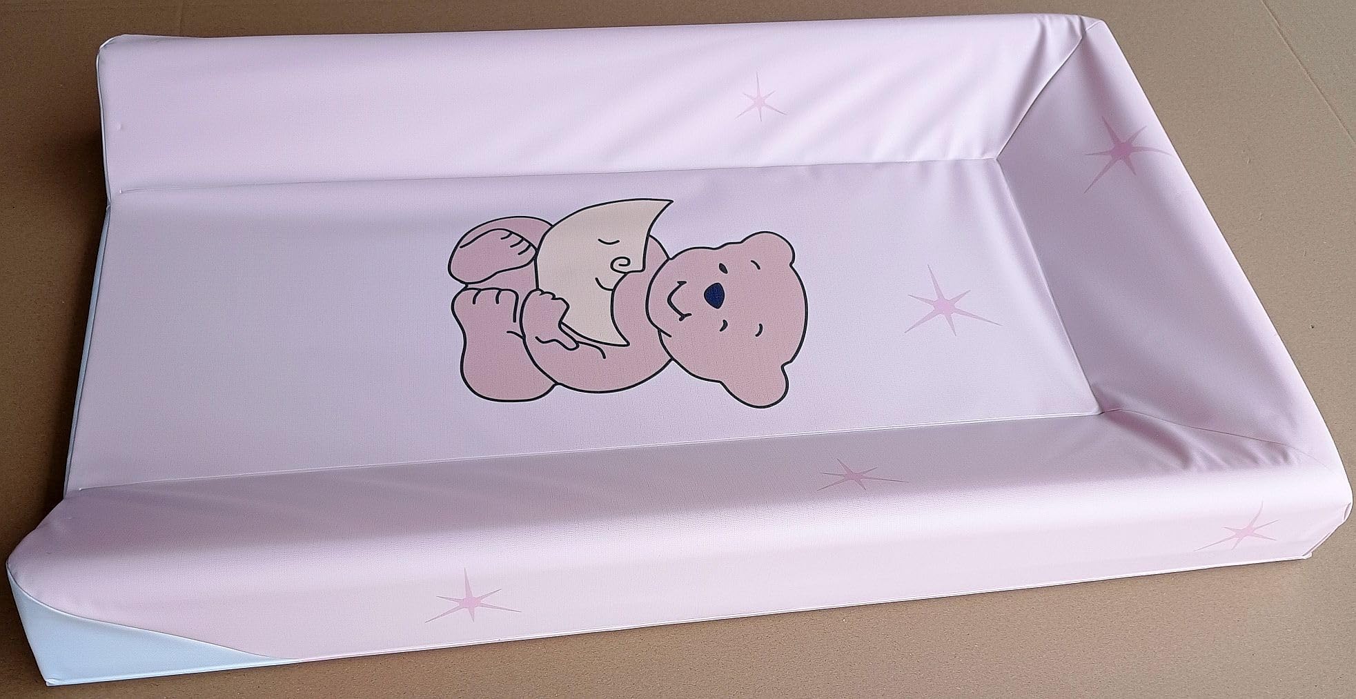 Wickeltisch Wickelbrett Wickelplatte Wickeltischauflage 80x50 cm Phthalatfrei rosa