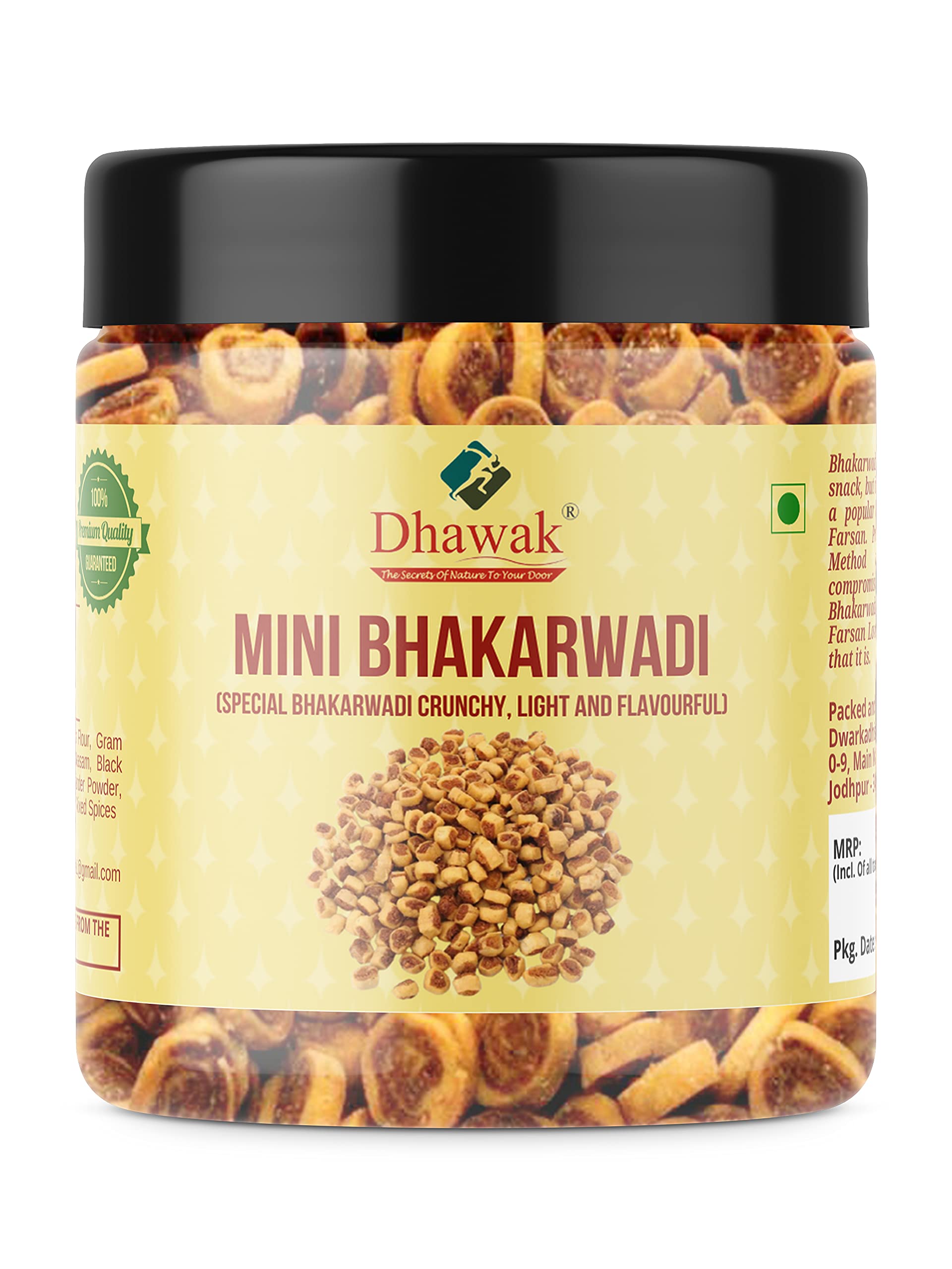 Dhawak Gujrati Mini Bhakarwadi 250 gms (Crunchy and Tasty) Jar Pack (B09FSRR743) Amazon Price History, Amazon Price Tracker