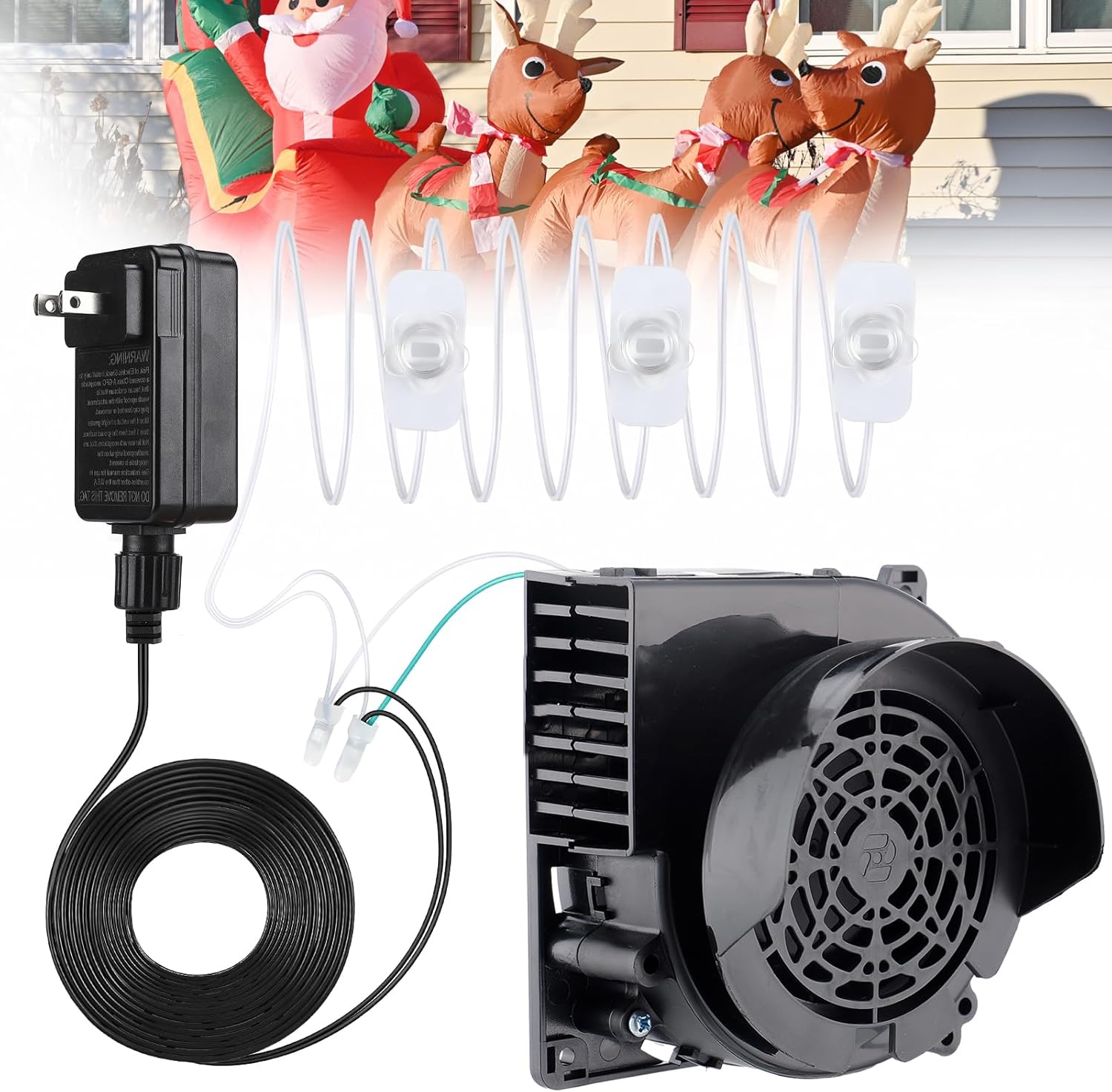 2 Pack Inflatable Fan Replacement, 3100RPM Air Blower for