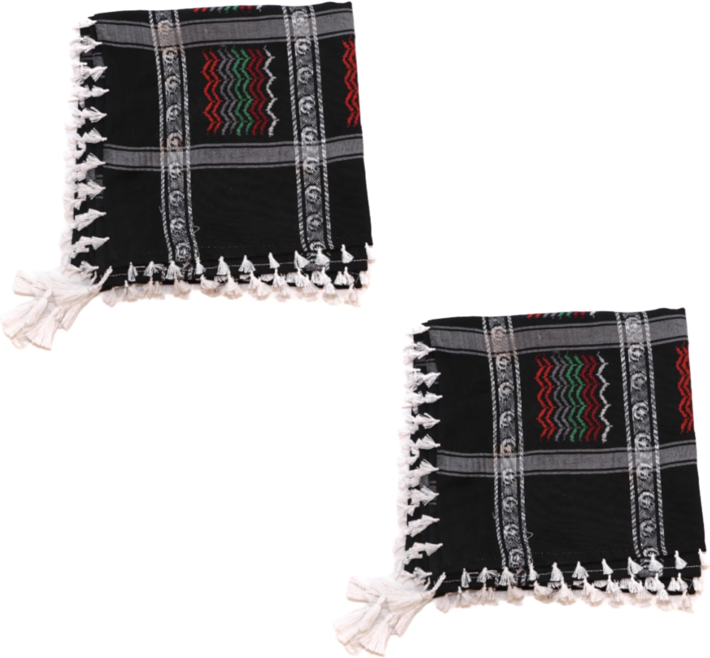 Classic Desert Scarf for Men–Shemagh Arabian Palestine Arafat Keffiyeh Neckerchief Face Scarf, Ghaza Rafah All-Season Multi-Purpose Rumal (46 x 46 Inch) Enterprises