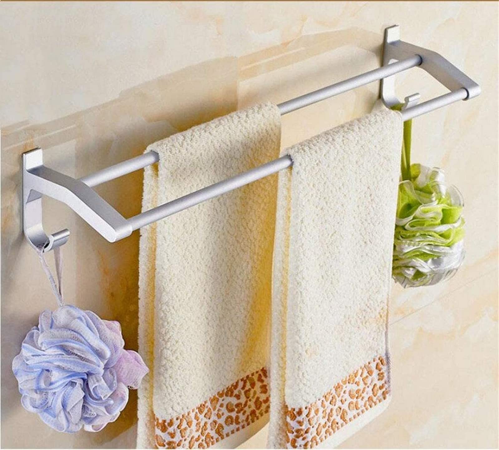 Porte-serviettes en aluminium épaissi au fini mat pour décoration moderne