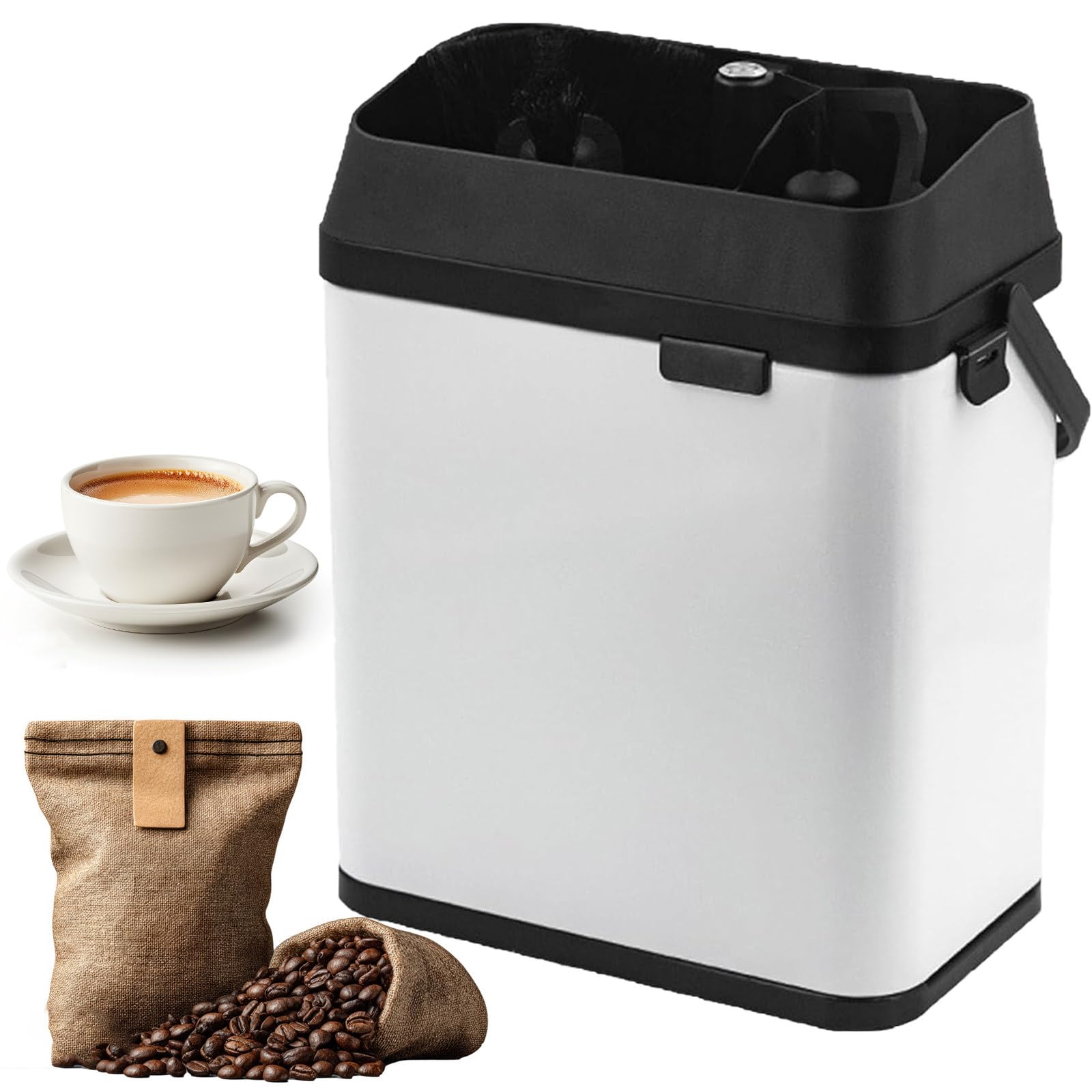 Nettoyeur de Porte-Filtre Professionnel, Machine Automatique de Nettoyage, pour Limpiar Café Expresso, Usage Intensif en Cafétéria Black