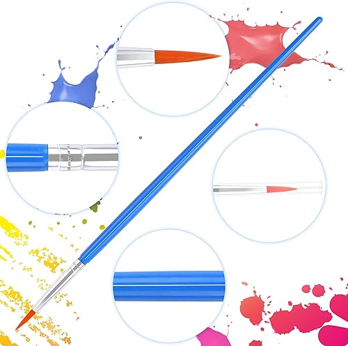 Miniatura 9 de UPINS 30 pinceles de pintura, pincel pequeño a granel para pintura de detalles