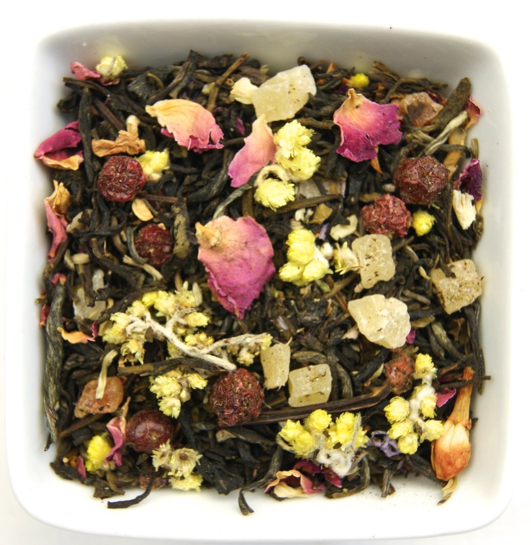 weißer Tee der langen Freundschaft (Johannisbeer-Erdbeer) 1kg