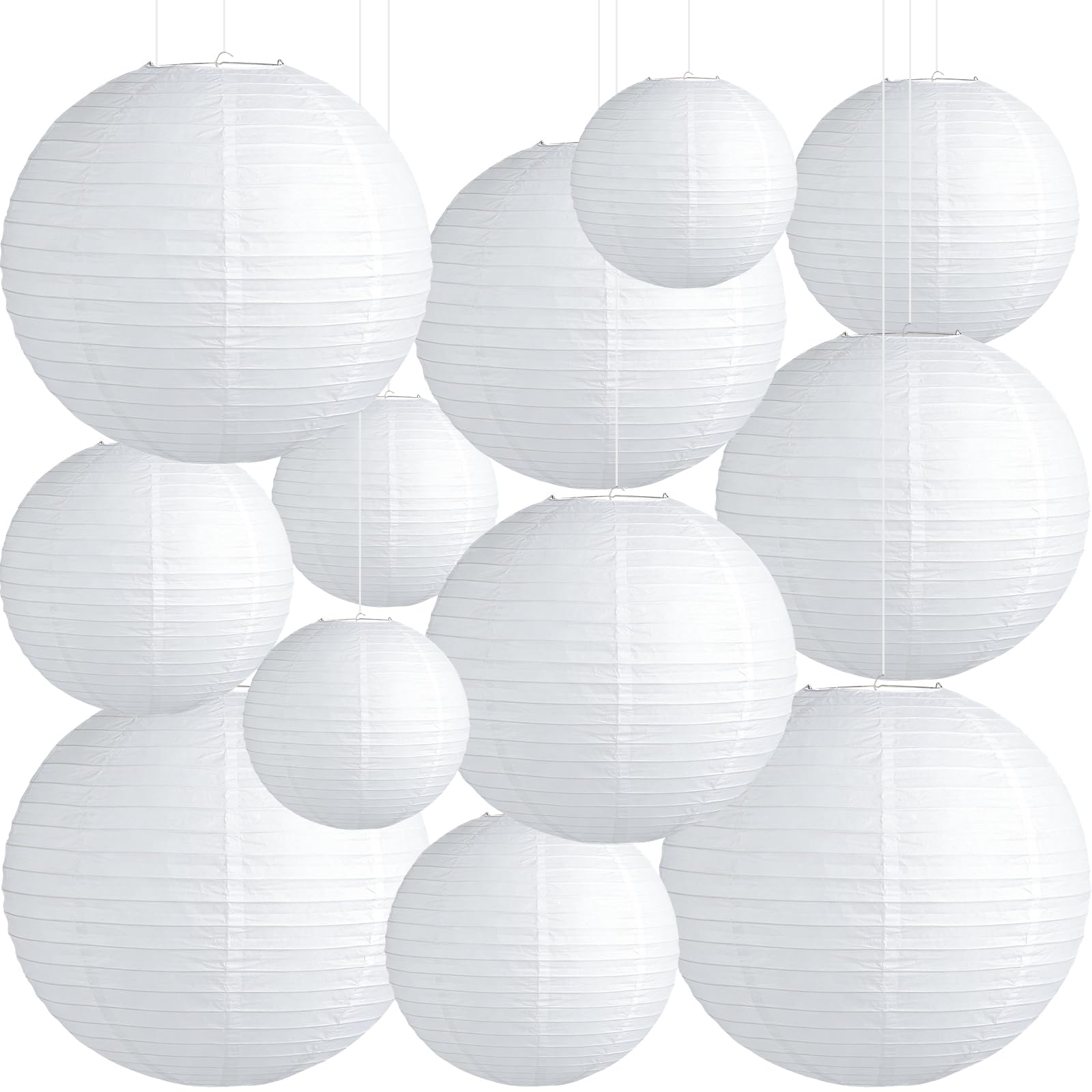 Peywot White Paper Lanterns