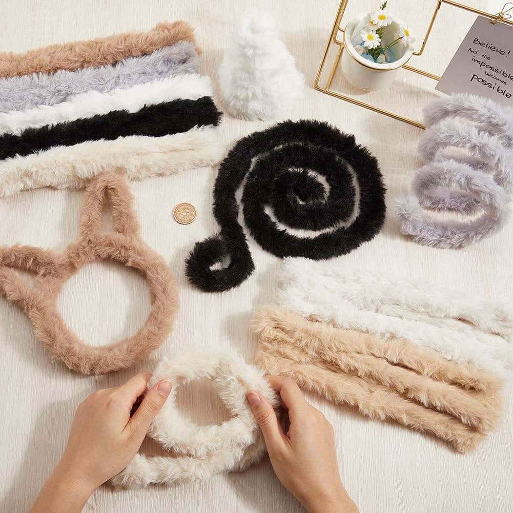 craspire 14 Cure Pipe Extra Épais pour Travaux Manuels 39po Tiges de Chenille Duveteuses Fourrure Polaire Corail Géante Douce Faite à la Main Projets Artistiques Jouet en Peluche Décoration Amusante