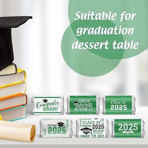 Miniatura 4 de Etiqueta decorativa de graduación para decoración de graduación, mini envoltura de dulces, suministros de fiesta para la escuela secundaria,