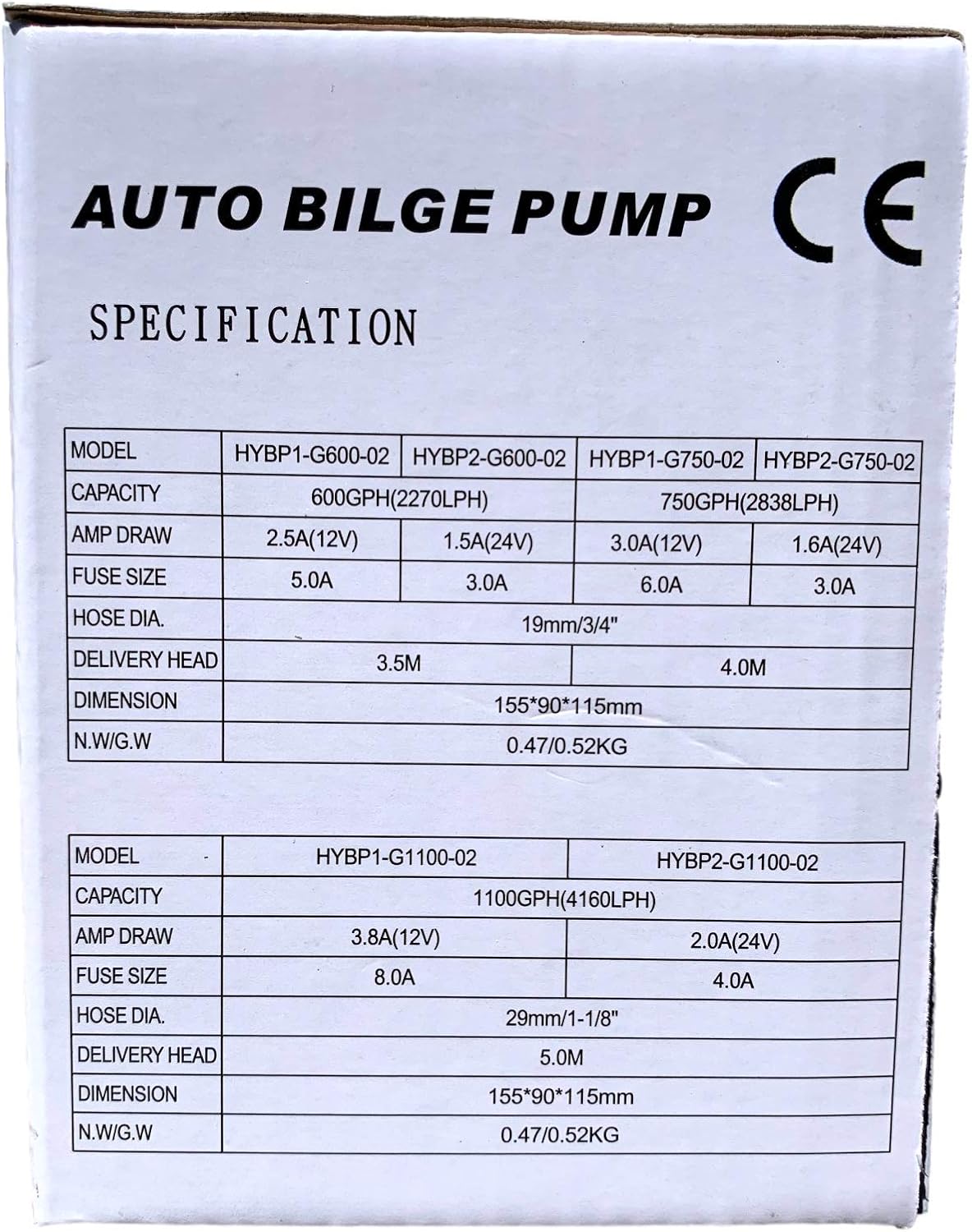 OASIS MARINE Automatic Bilge Pump with Built-In Float Switch – 1100 GPH 12V Water Removal Pump, Stainless Steel Shaft, Snap-Lock Strainer Base, Quiet Operation, 1-1/8" Hose Outlet