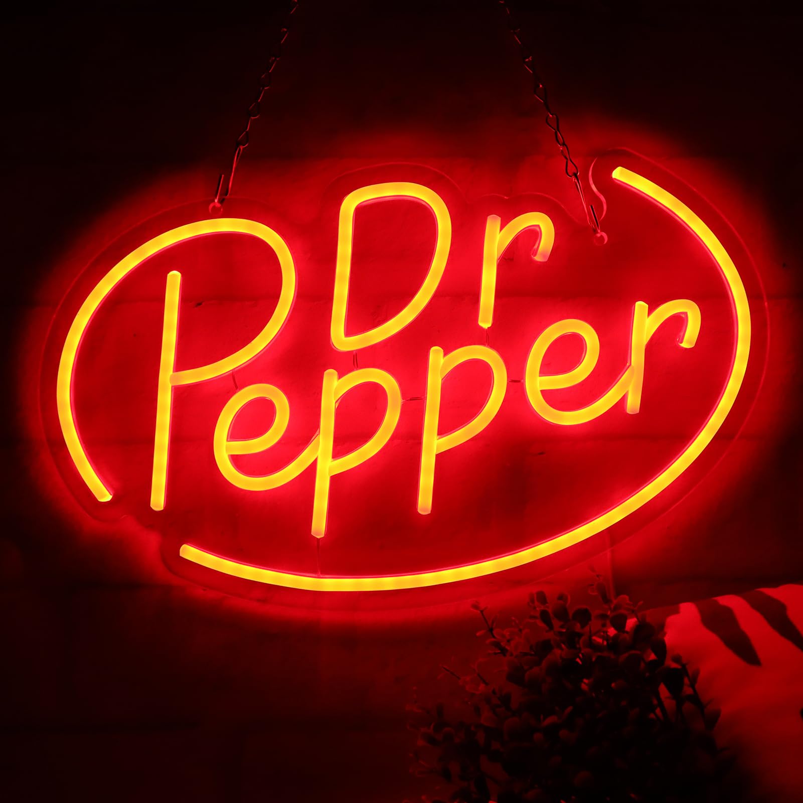 AHlove Neon Signs for Wall Decor?Neon Lights for Bedroom Led Business Signs Suitable for Drinks Shop?Man Cave?Christmas Gifts?16 * 10Inch(red)