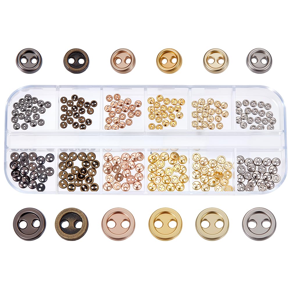 Plus de boutons trop grands grâce au lot de 240 mini boutons en métal vintage 3mm 4mm