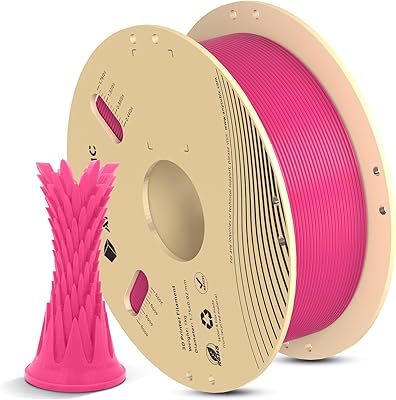 22 – ANYCUBIC 3D Printer Filament PLA 1.75mm, FDM Printer Filament 1kg Spool (2.2 lbs), Dimensional Accuracy +/- 0.02 mm (1kg, Magenta)