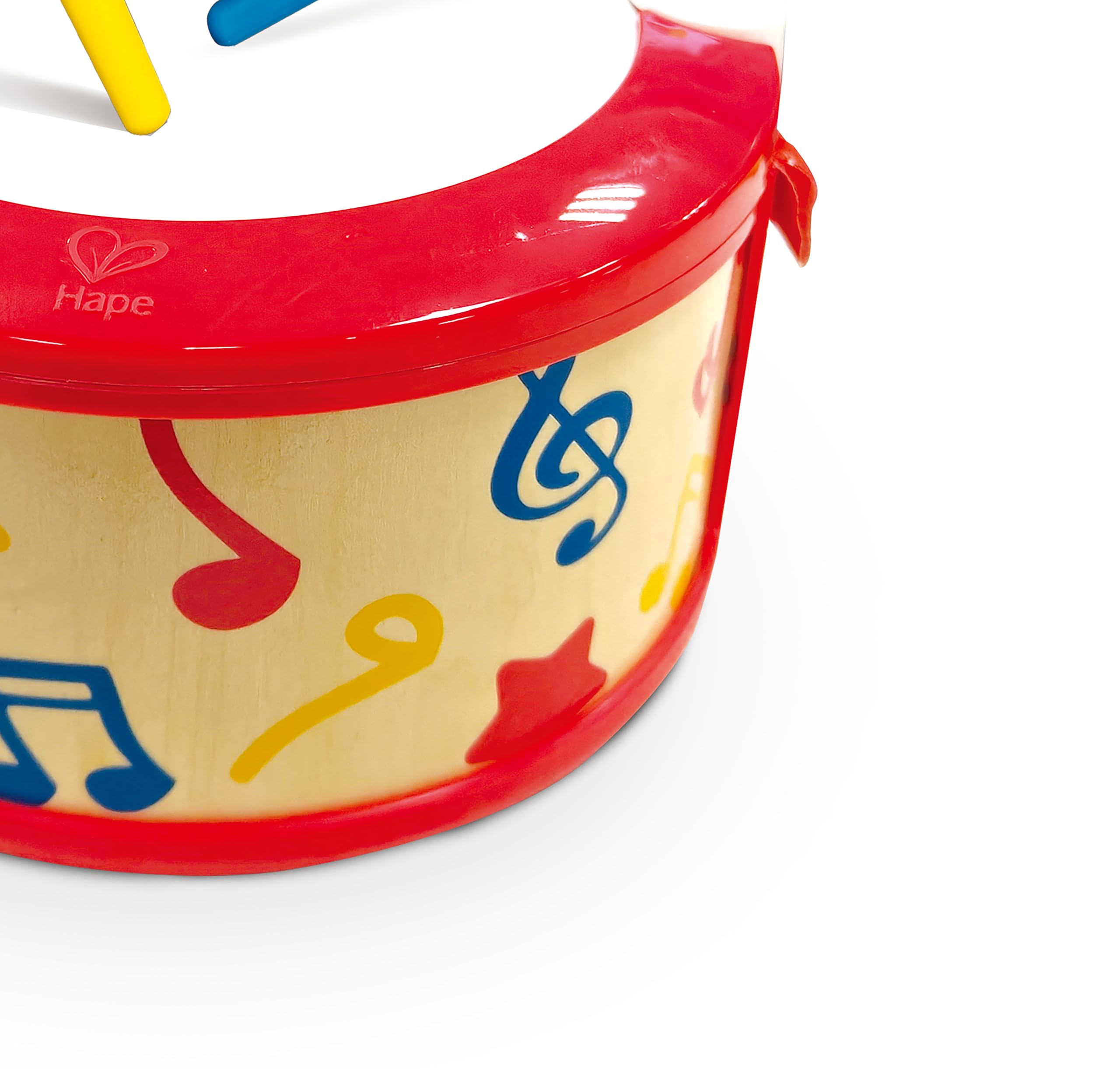Hape Musikinstrumente Set Kinder, DJ Mischpult mit Trommel und Mikrofon, Musikspielzeug Holz für Kleinkinder