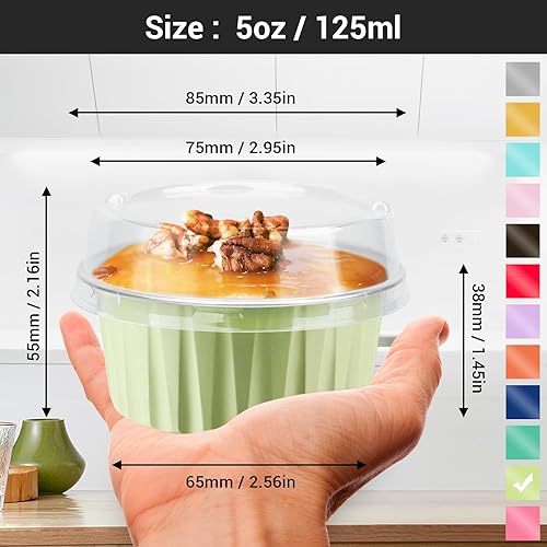 Miniatura 9 de Moldes de aluminio para cocinar, 5onzas, 50 o 100unidades