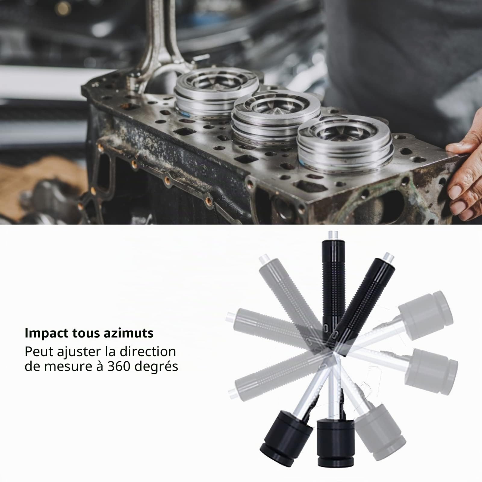 Testeur de dureté, 170 à 960 HL Testeur de Duromètre pour Métaux HL HRA HRB HRC HB HV HSD, 40 Ensembles de Données, Compteur de dureté Professionnel pour la Fabrication de Machines